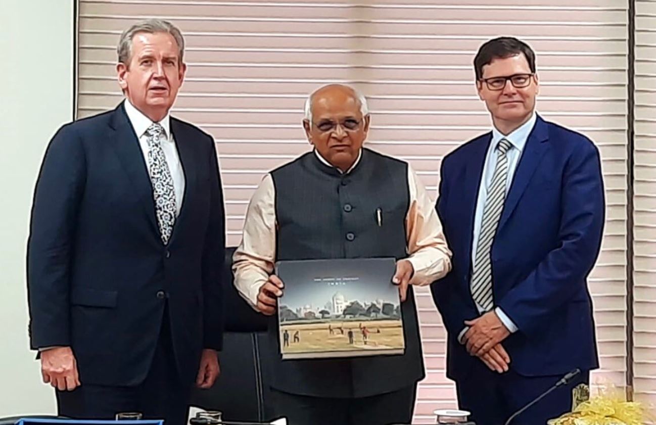 High Commissioner Barry O\\\\\\\\\\\\\\\\\\\\\\\\\\\\\\\\\\'Farrell and Mumbai Consul-General Peter Truswell met with Gujarat Chief Minister Bhupendra Patel